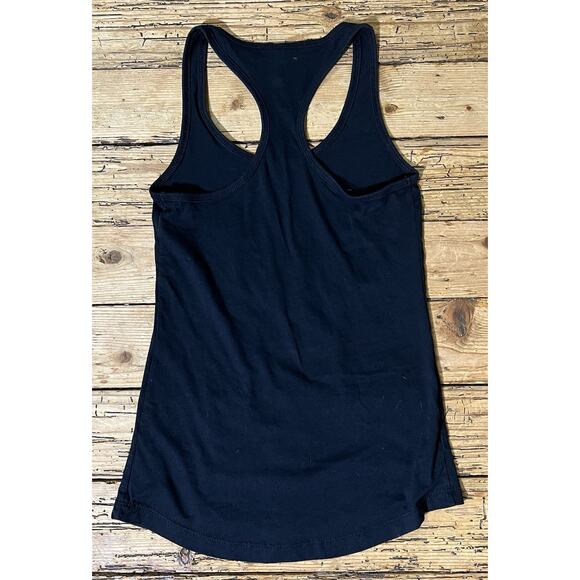 Ideal T By Next Level Women’s Size XS Black Graphic Print Racerback Tank - Picture 2 of 6